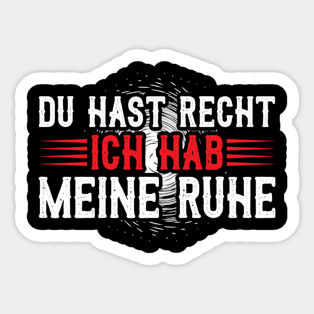 Ja Schatz Du Hast Recht Ruhe Partner Look Geschenkidee Sticker by SinBle